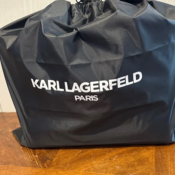 Karl Lagerfeld Turquoise and Black Tote - Picture 15 of 15